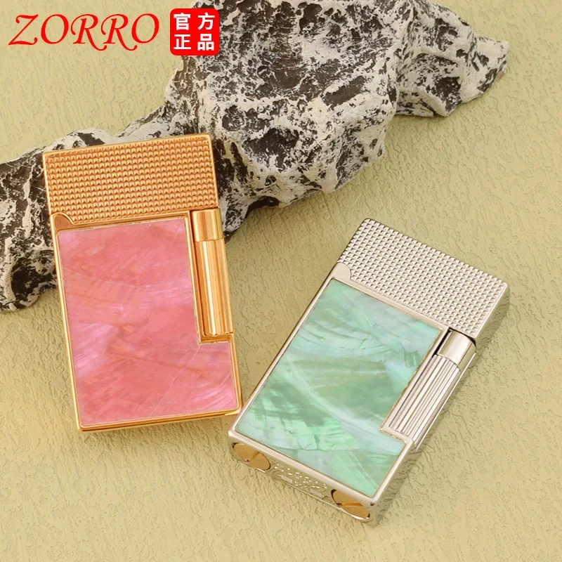 

ZORRO Fashion Double Side Color Shell Loud Steel Sound Kerosene Lighter Side Pulley Grinding Wheel Personalized Limited Lighter