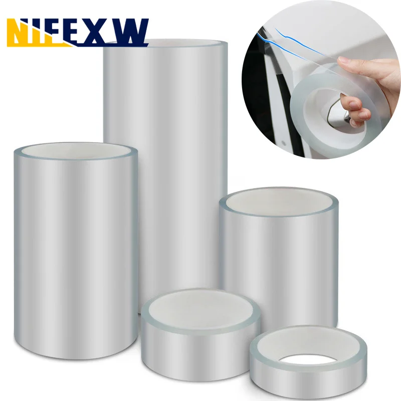 Stiker Pintu Mobil Transparan Pelindung Pintu Mobil Anti Gores Stiker Pelindung Pita Nano Strip Bumper Otomatis Pelindung Mobil