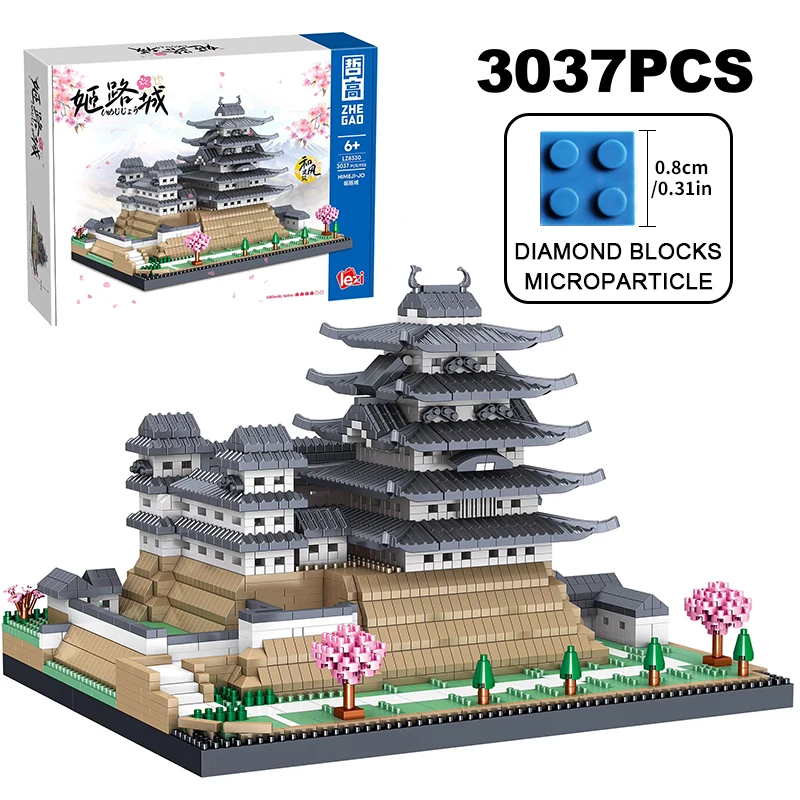 

Креативные 2660 шт. замок Himeji, строительные блоки, модель всемирно известного города, вид на улицу, архитектура, сборка, кирпичи, игрушка в подарок для ребенка