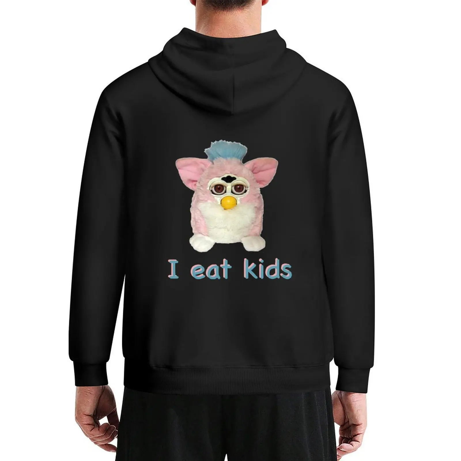 

Furby I eat kids Hoodie fashion men men wear mens clothes men's winter sweater tracksuit men