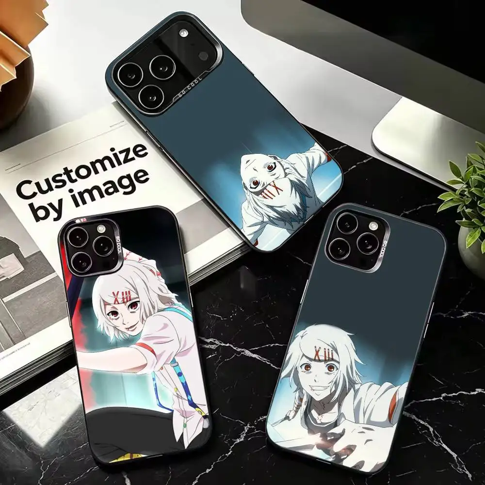 J-Juuzou S-Suzuya Phone Case For iPhone 17,16,15,14,13,12,11 Plus,Pro Max,XS,Colorful Silver