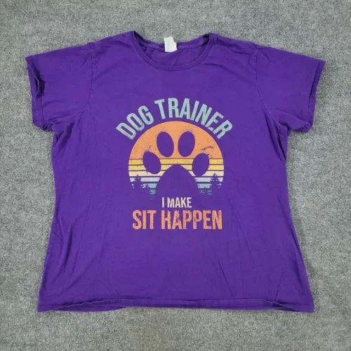 Женская футболка с длинным или коротким рукавом для тренировок собак, 3XL