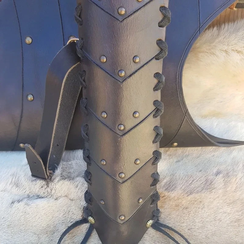 Medieval Steampunk Archery Arrow Holder Bag Leather Back Holster Belt Quiver Viking Pirate Costume Cosplay Accessory For Larp view 3