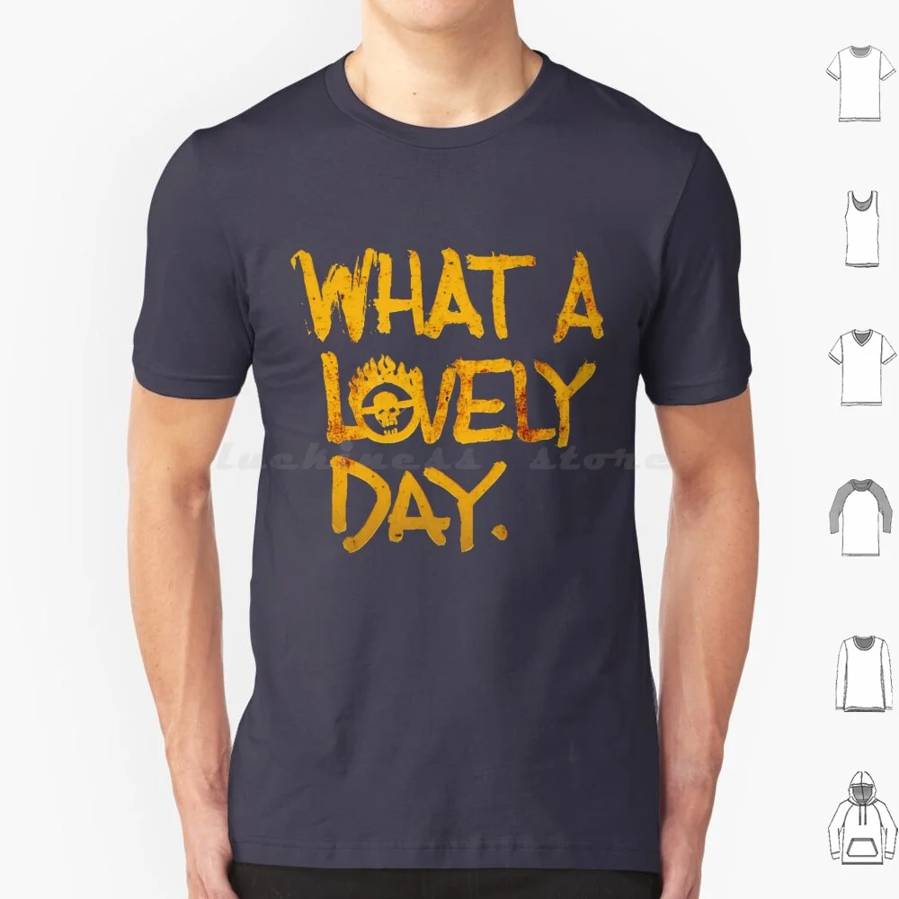 تي شيرت رائع موديل What A Lovely Day مقاس كبير 100% قطن نموذج رائع What A Lovely Day Mad Max Mad Fury Road Movie Mad Max