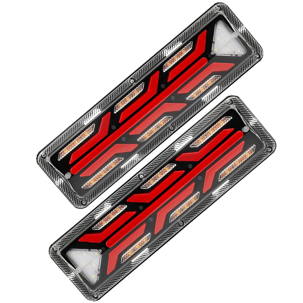 

Светодиодные задние фонари для грузовиков, указатель поворота, стоп-сигнал заднего хода, подходят для грузовиков 12 В-24 В, светодиодные водонепроницаемые задние стоп-сигналы