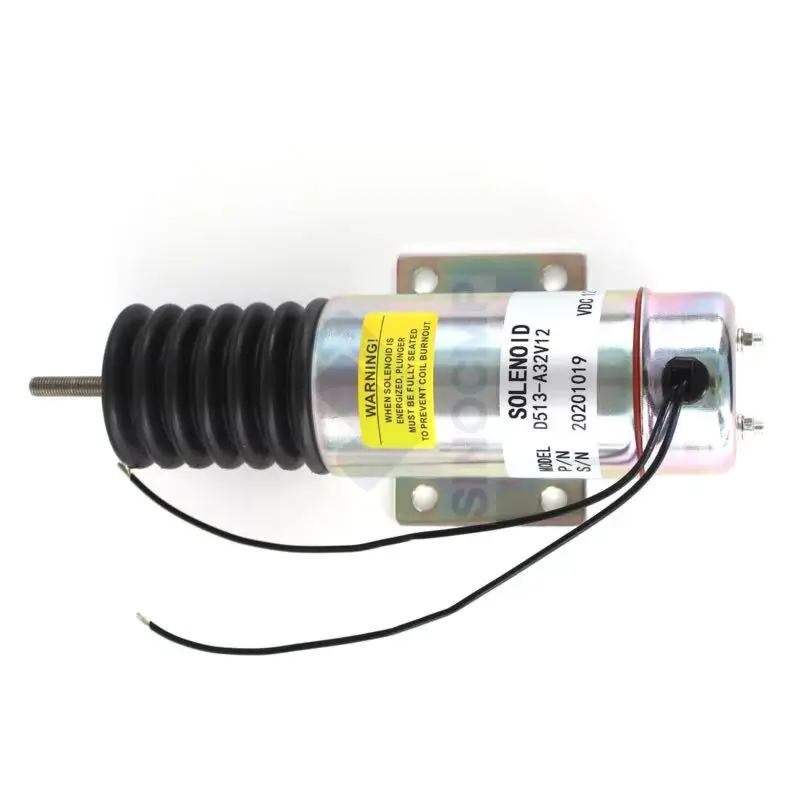 

D513-A32V12 2011-12E2U1 D513A32V12 201112E2U1 SINOCMP 1PC Stop Solenoid Cut Off Solenoid 12V For Diesel Engine Aftermarket Parts