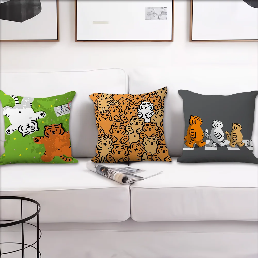 M-MUZIK T-TIGERs Comfortable Decorative Pillow Case Suitable for Home Living Room Sofa Room Decoration