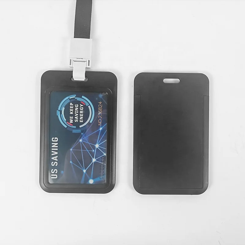 

Custom.CAMAZ Custom Logo Card Quantica Electricity Negative Ion Fuel Saver Energy Saving Card Pendant