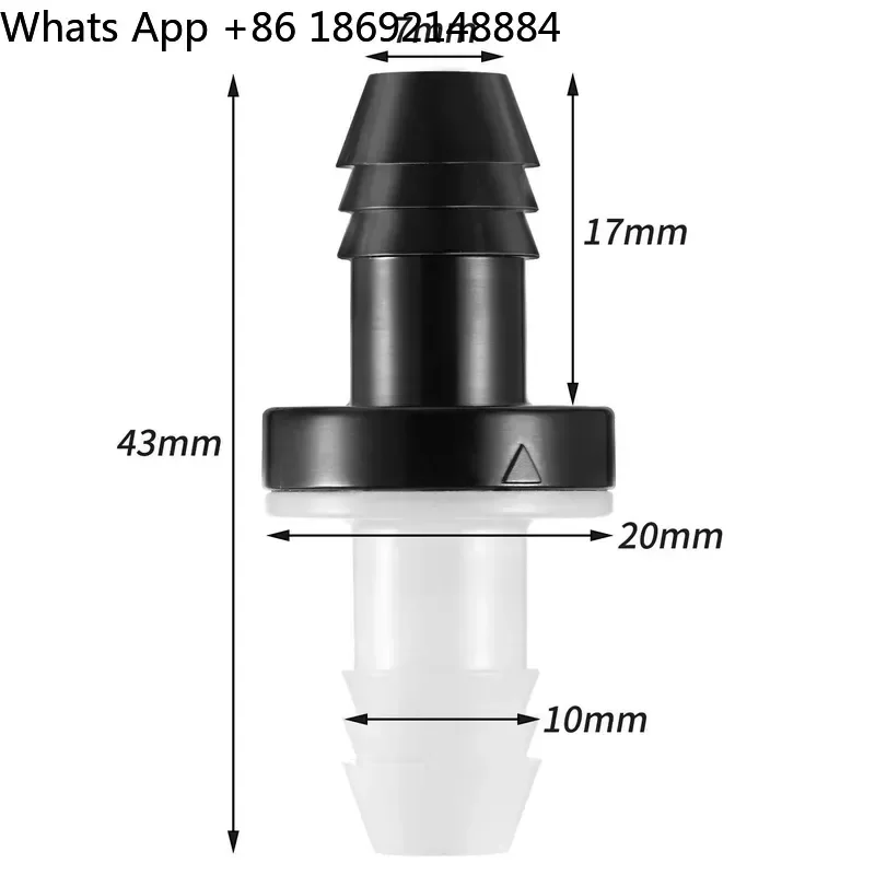 6 Pack 3/8 Inch 10 mm Water Check Valves One Way Plastic Miniature Food Grade Check Valves for Universal Use