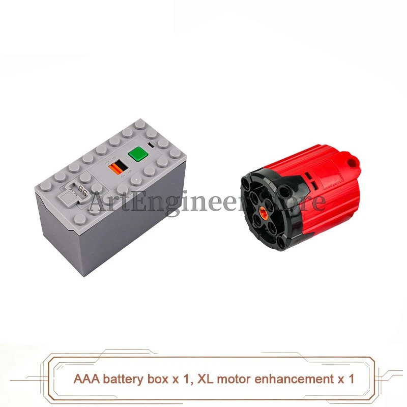 Verbessertes M/L/XL/Servo-Motor-Power-Functions-Set mit hohem Drehmoment, technische Bausteine, kompatibel mit Spielzeug der großen Marken