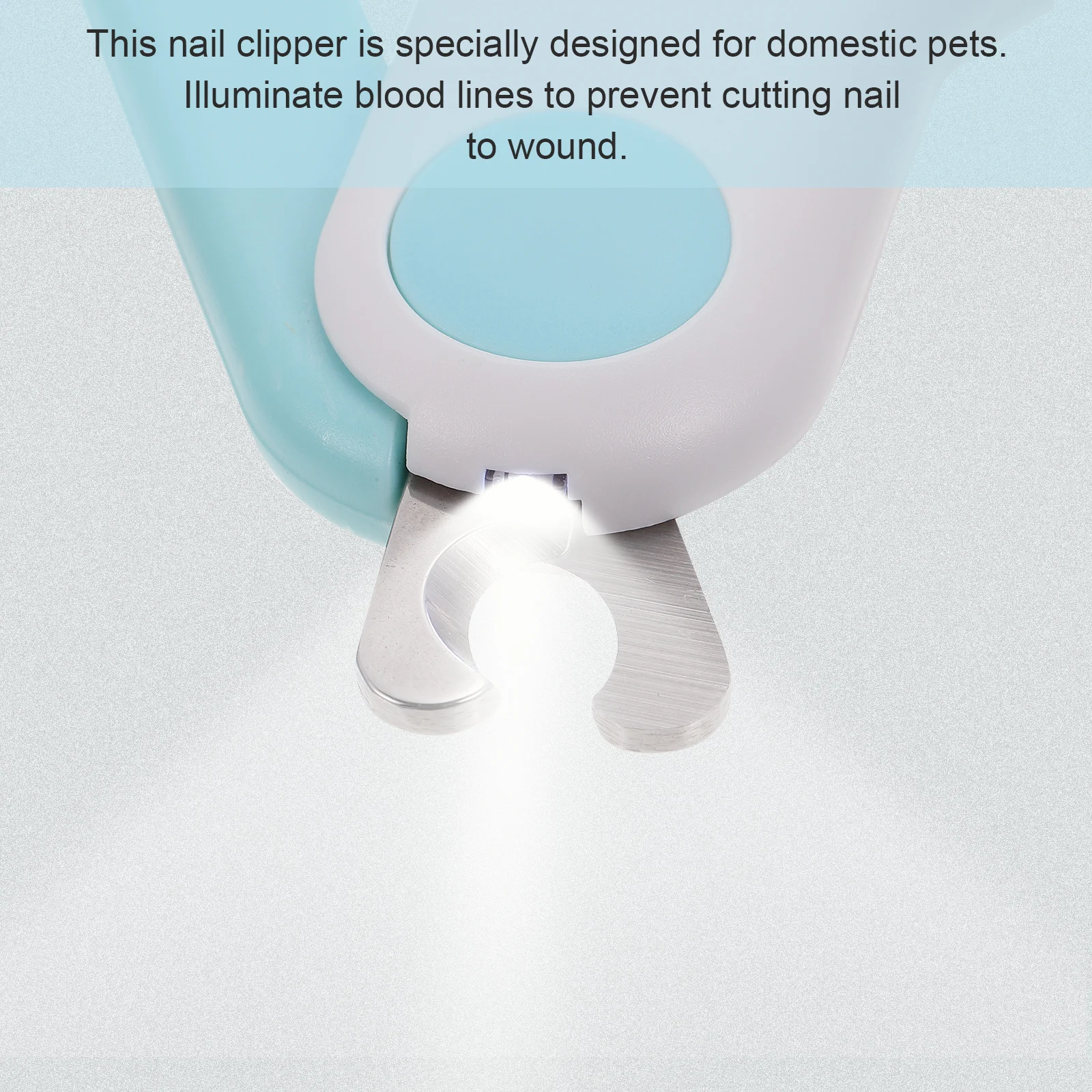 1 قطعة مقلمة أظافر الحيوانات الأليفة مصباح ليد تصميم مريح مؤشر آمن دائم الكلب القط أداة قص الأظافر المحمولة أداة تهذيب الأظافر