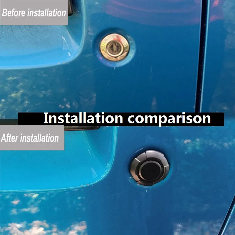 สำหรับ Suzuki Jimny 2019 2021 2020ที่ประตูรถยนต์ที่เป็นรูกุญแจตกแต่งขอบล็อกประตู ABS อุปกรณ์เสริมภายนอก