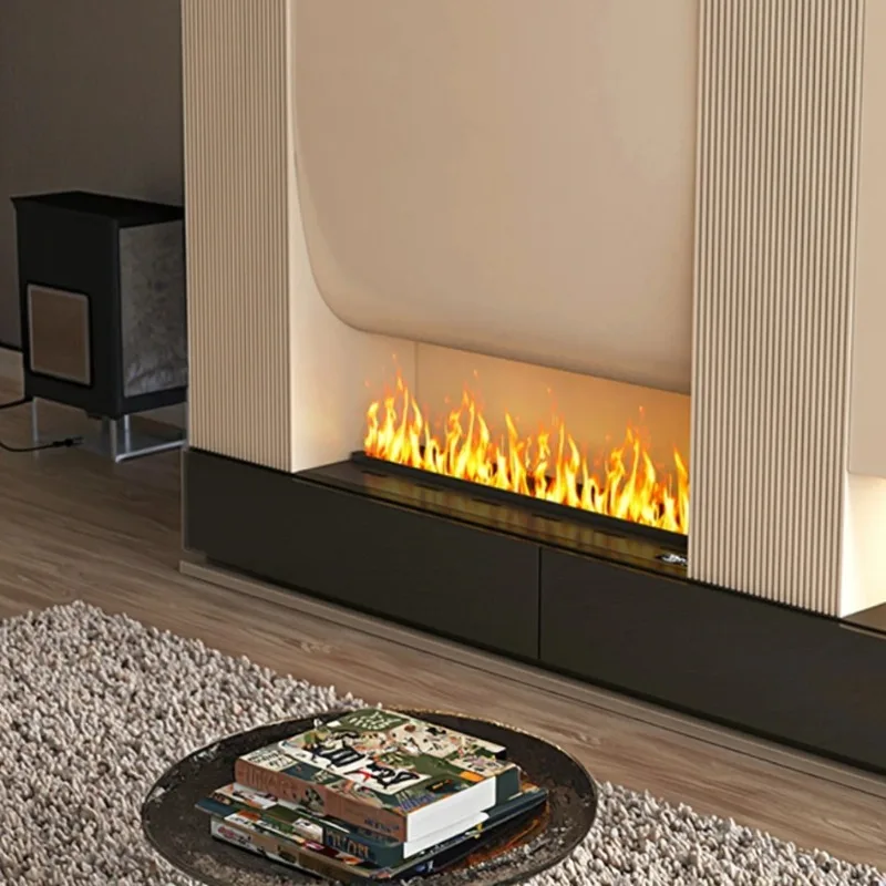 Home 3D Atomizing Fireplace European Decoration Embedded 1000 MM Electronic Fireplace Simulation Flame TV Cabinet Humidifier