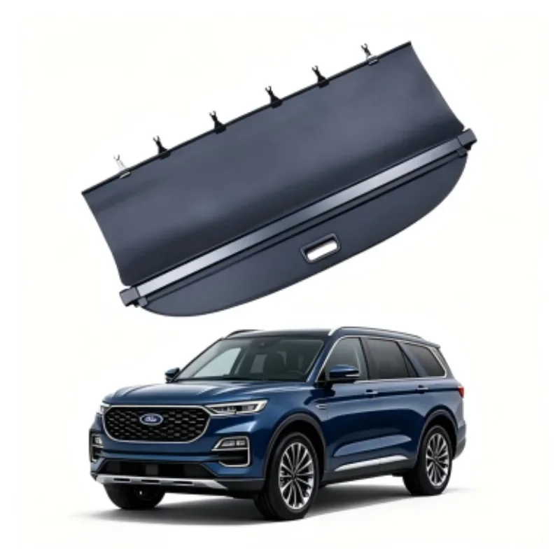 Auto Rear Cargo Retractable Curtain Conceal your trunk belongings for Ford Equator 2021