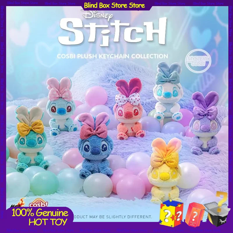 

Genuine Hot Toys Candy Stitch Series Blind Box Cosbi Plush Keychain Collection Desktop Ornament Trend Cute Doll Gift
