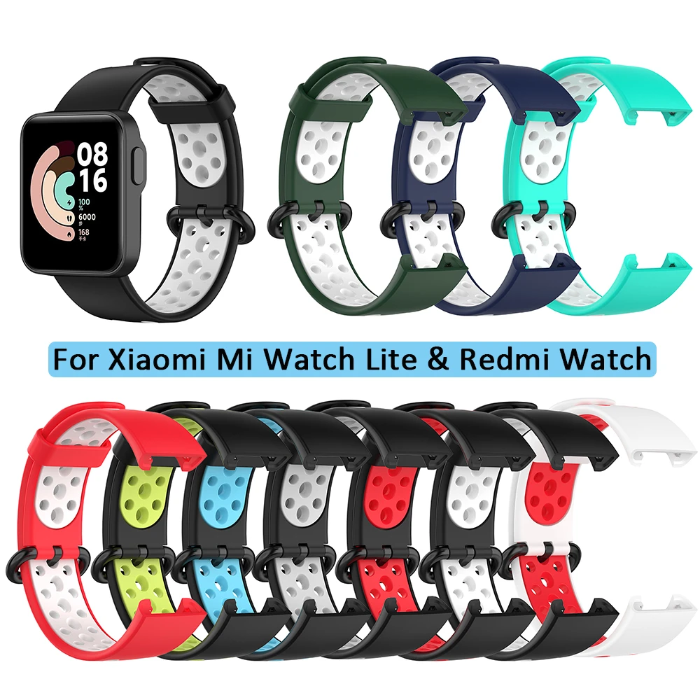 New Breathable Bracelet Replacement Watchband Silicone Strap For  Mi Watch Lite Redmi Watch