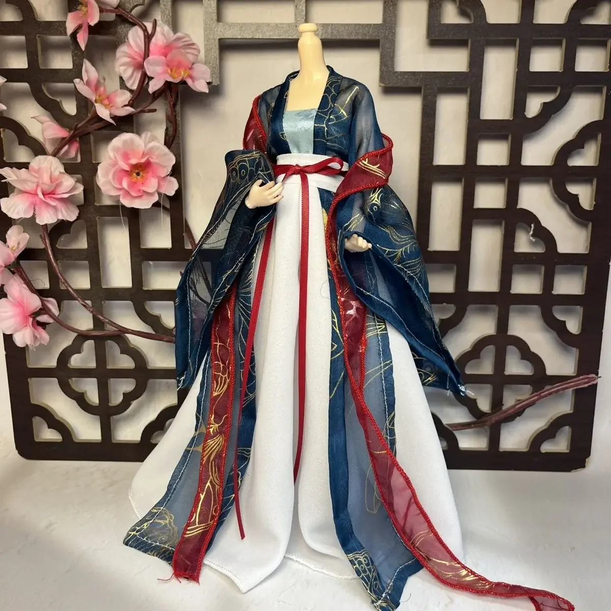 

1/6 Doll's Clothes for 30cm Bjd Doll Ancient Chinese Costume Clothing Dress Up Girl Toys Play House Doll Accessories, No Doll