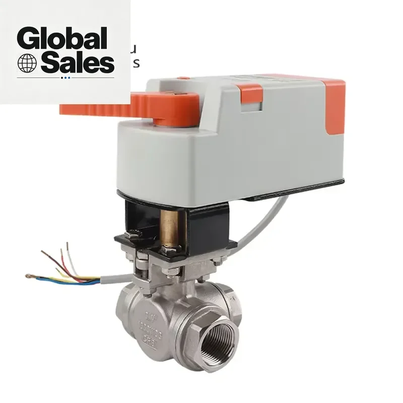 Electric Actuator for HVAC Valve Automation 4-20mA Control Ball Structure AC24V Water Medium