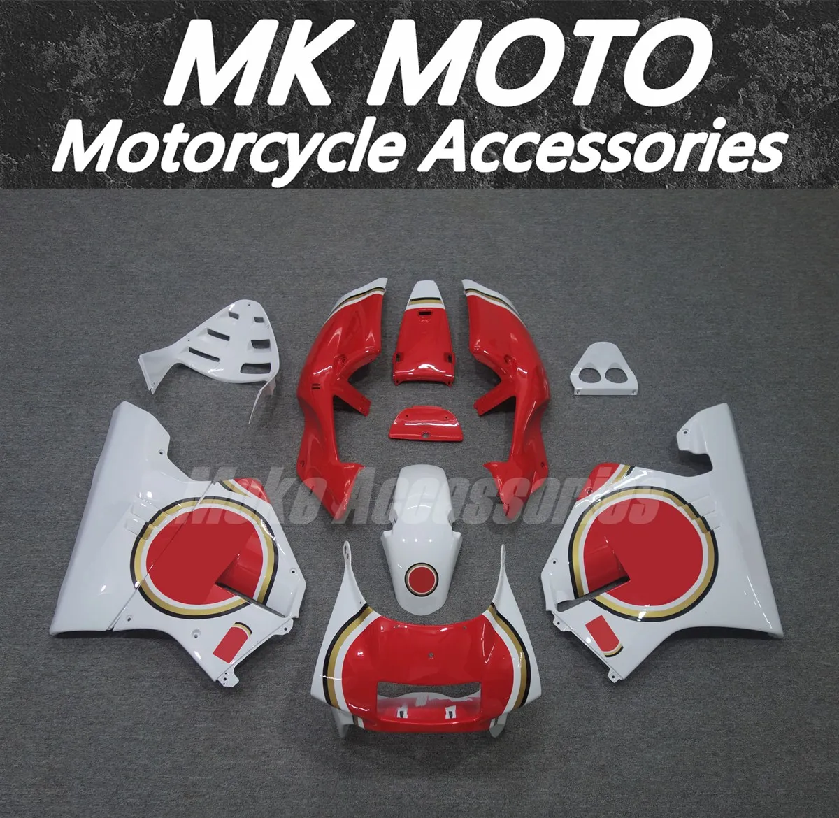 

Motorcycle Fairings Kit Fit For NSR250 PGM3 P3 MC21 Bodywork Set High Quality Abs Injection White Glod Red