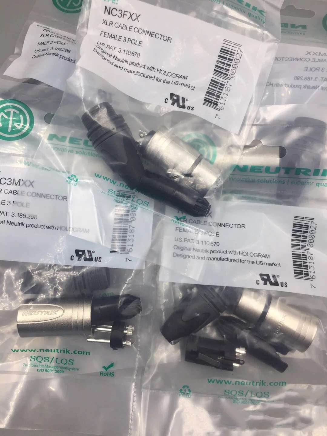 HIFI XLR connector  3MXX &  3FXX Male & femelle 3PIN XLR Connecteur avec!