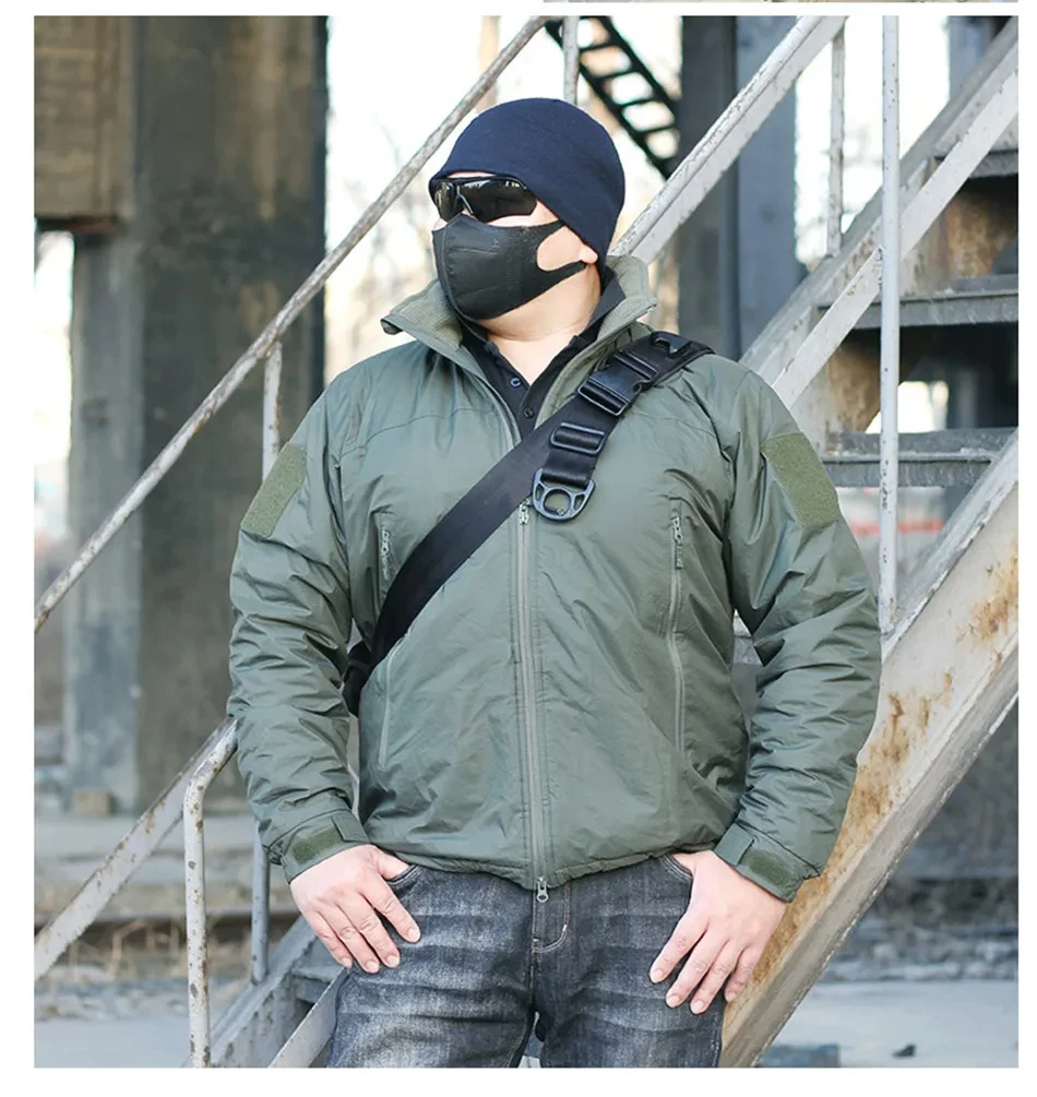 Imagem -03 - Jaqueta de Algodão Tática Militar Masculina Quebra-vento Impermeável Quente para Inverno Parkas de Caça e Caminhadas Cabolsa do Exército Nível 7