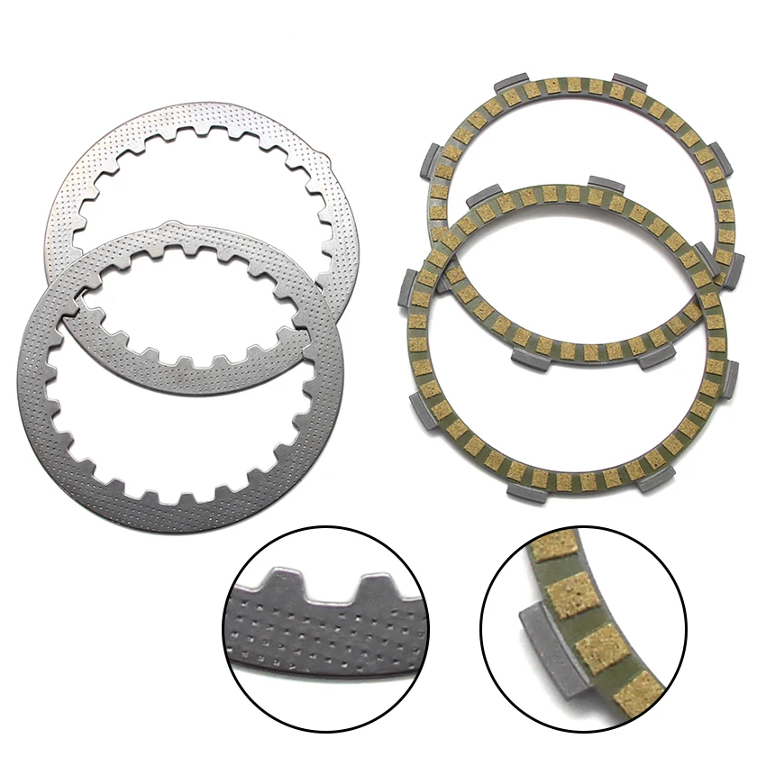 

High Quality Motorcycle Clutch Friction Disc Plate Kit Parts For Yamaha FS1 3AV 1988-1989 598-16321-01 1V1-16324-00 598-16324-00