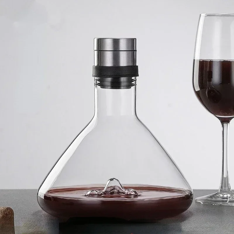 

Crystal High-end 1500ML Breathing Storage Wine Bottle Decanter Creative Decanter Hot-selling Decanter Gift Box Packaging