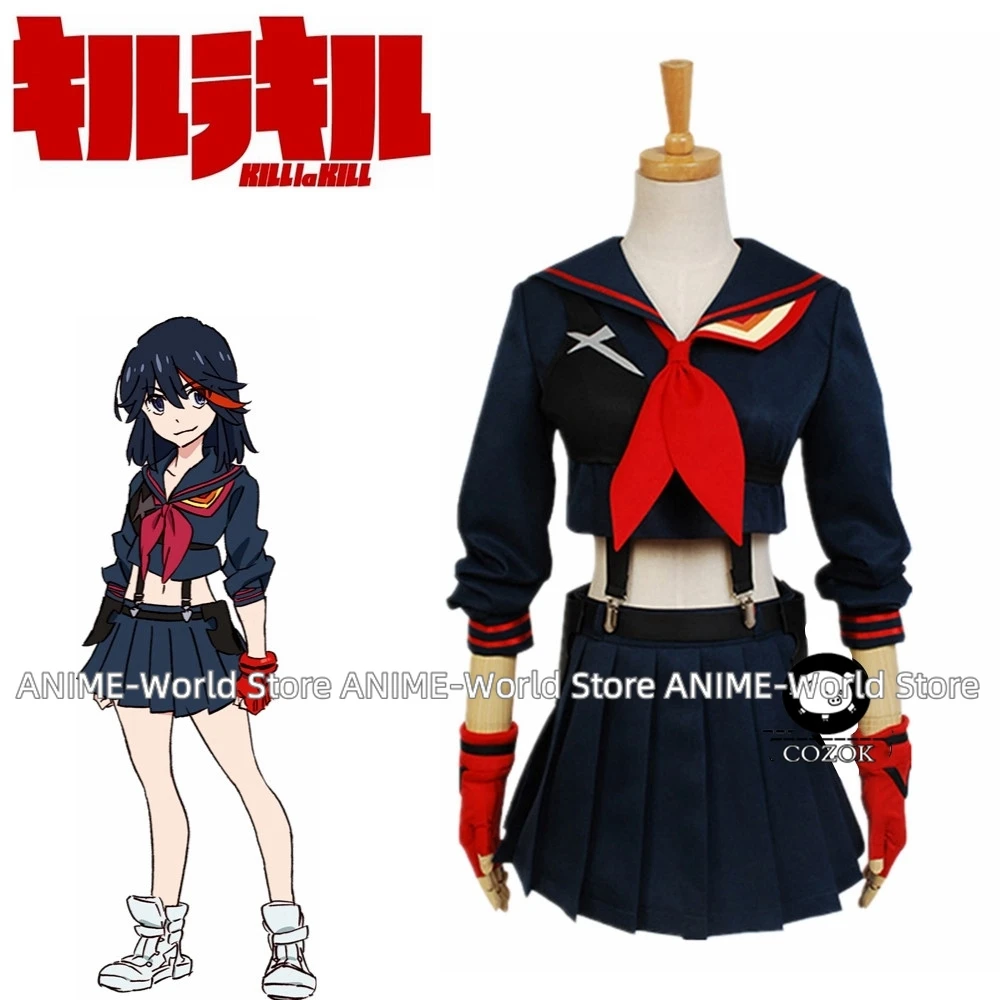 

Костюм для косплея KILL la KILL Ryuko Matoi Ryuuko, японское аниме, костюм на Хэллоуин для женщин и девушек, индивидуальный пошив