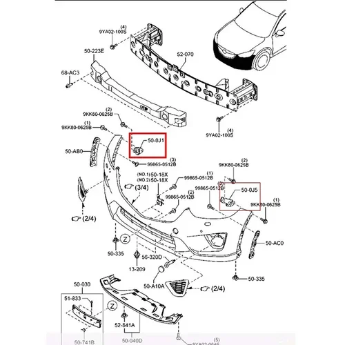 Imagen 2 del producto Soporte de parachoques delantero soporte de retención para Mazda 6 Atenza 2013 2014 2015 2016 2017 2018 GJ GL