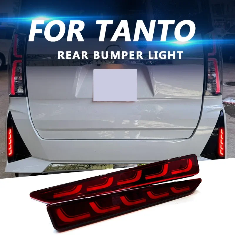 2Pcs Car Rear Bumper Light Reflector Rear Fog Lamp Modified LED Streamer Steering Driving Brake Lights For TOYOTA TANK ROOMY detail image 4