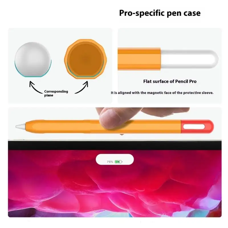 R53C 2 Silicone Protective Sleeves for Styluses Pen Design AntiSlip Grips Cover