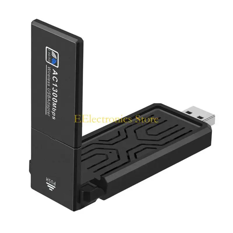 

B03C WiFi Adapter USB3.0 1300M Wireless Receiver Transmitter DualBand 2.4/5GHz For PC