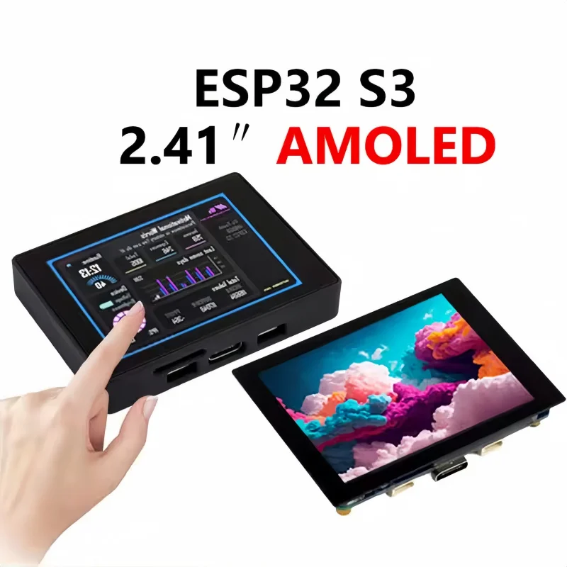 ESP32 S3 Development Board 2.41 Inch AMOLED Display 600x450 TouchScreen For Arduino LVGL LX7 Dual Core Supporting WiFi/Bluetooth