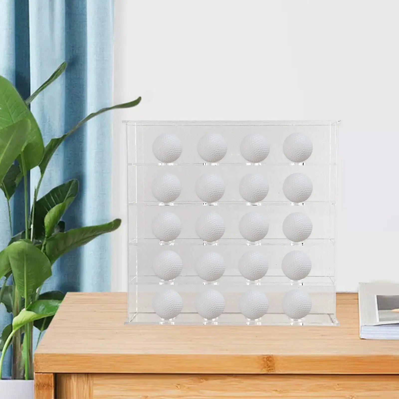 

Acrylic Display Case for Golf Balls, 5 Tier Storage Unit for 20 Balls