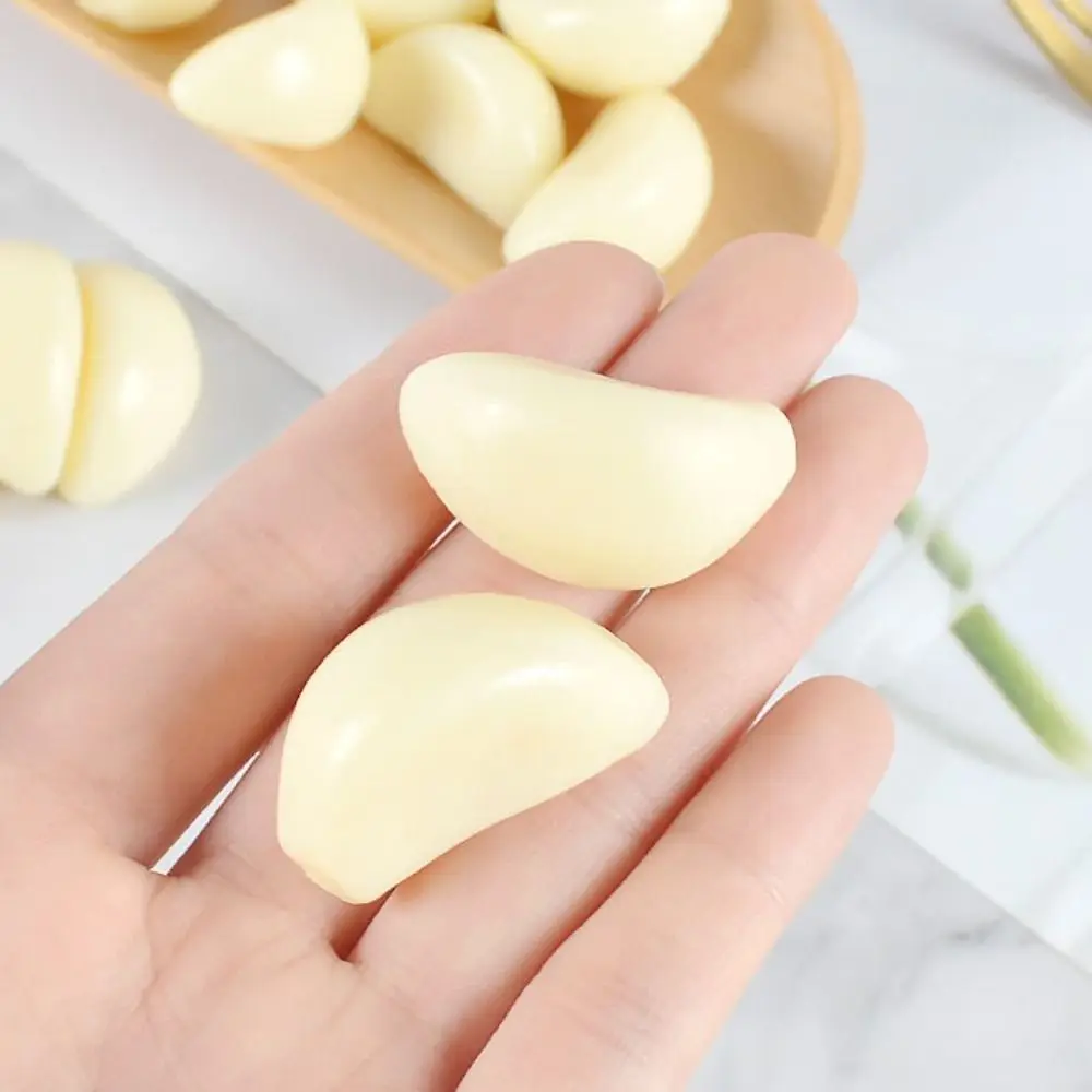 Simulation Garlic Model Simulation Kitchen Toy Roasted Garlic Model Artificial Garlic Cloves Food Toys Fake Garlic Cooking Toys