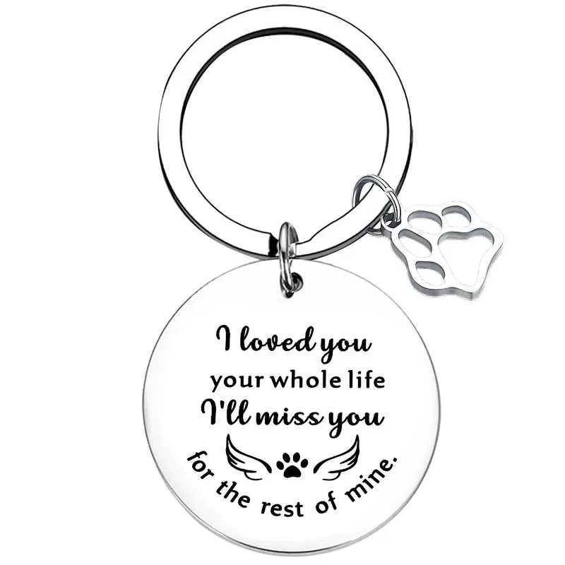 Pet dog Memorial Gifts Keychain cat Dog Remembrance Gifts Pets Loss Gift Puppy Memorial Gifts Dog Loss Sympathy Gift