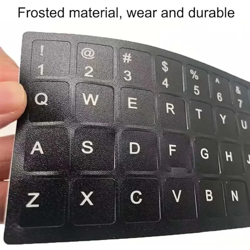

Wear resistant keyboard stickers with Spanish/English/Italian/Korean alphabet replacement for laptops in multiple languages