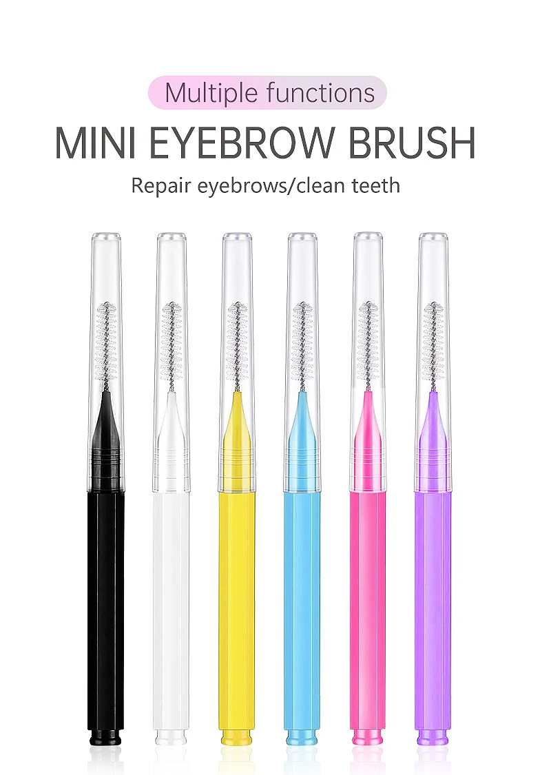 10/20Pcs Mini Augenbraue Pinsel Einweg Stirn Dauerwelle Pinsel Stirn Lift Liefert Wimpern Verlängerung Kamm Make-Up-Tool Interdentalbürsten – Detail 1
