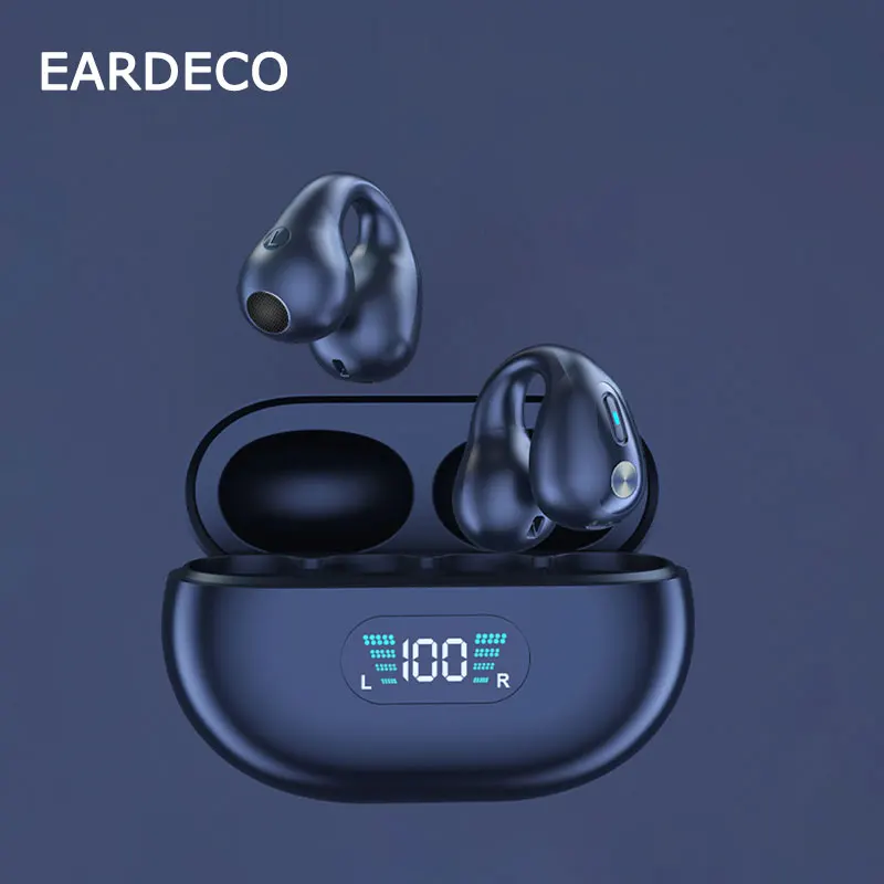 EARDECO TWS True Wireless Earbuds Bluetooth Headphone 5.3 Ear-clip Wireless Headphones Sport Earphone Headphone Headset With Mic