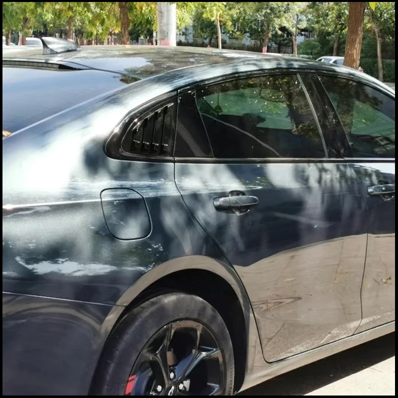 Car Styling For Chevrolet Malibu 2016-2020 Rear Triangular Window Blind shades Louver Vent Sill Molding Cover Trim Accessories