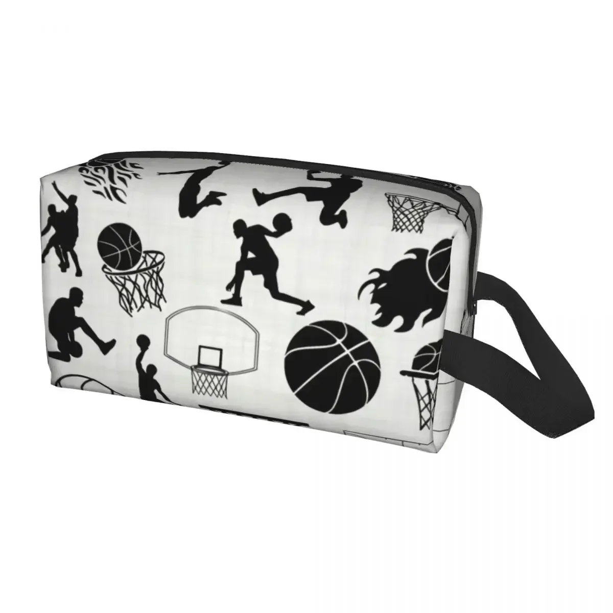 Shadow Basketball Cosmetic Bag Women Kawaii Large Capacity Sport Makeup Case Beauty Storage Toiletry Bags