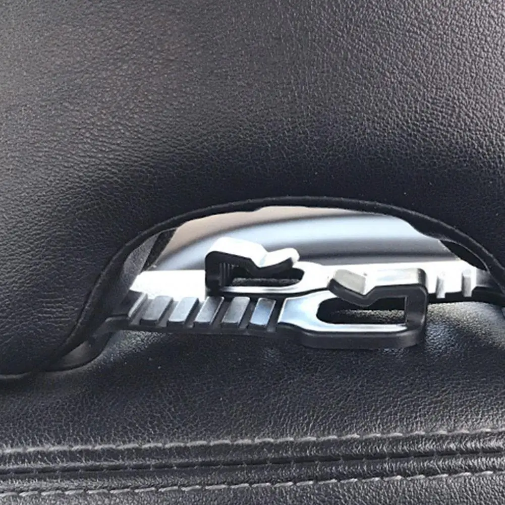 Ganchos para encosto de cabeça de carro, 2 peças, cabide para bolsas, clipes de fixação automática, armazenamento de carro, acessórios interiores t3b7