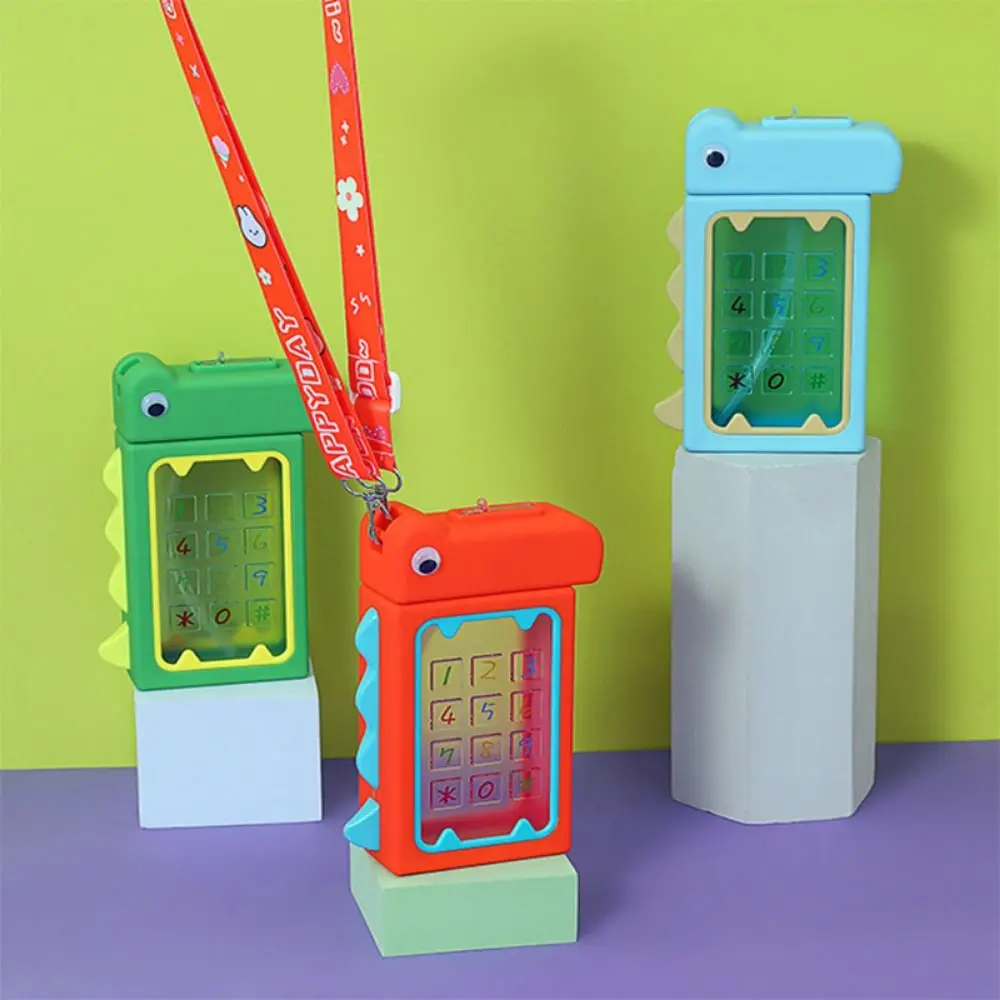 

Creative Dinosaur Straw Water Bottle Cartoon Adjustable Straps Cartoon Animal Water Cup One Click Opening with Straw