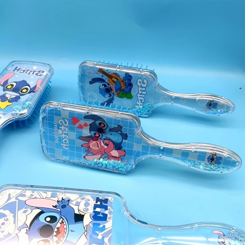 

New Stitch Love Angel Holding A Guitar Household Quicksand Style Air Lovely Cushion Comb Girls Like Practical Massage Comb