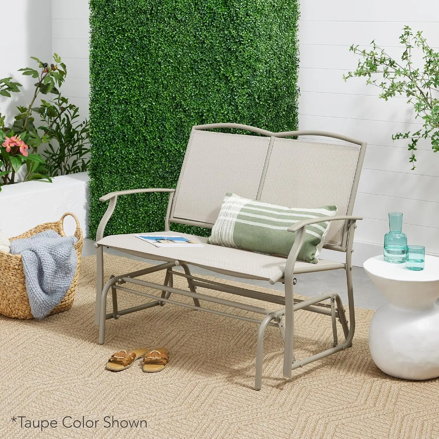 Columpio de patio para 2 perso - Outdoor Furniture Loveseat reseña y precio