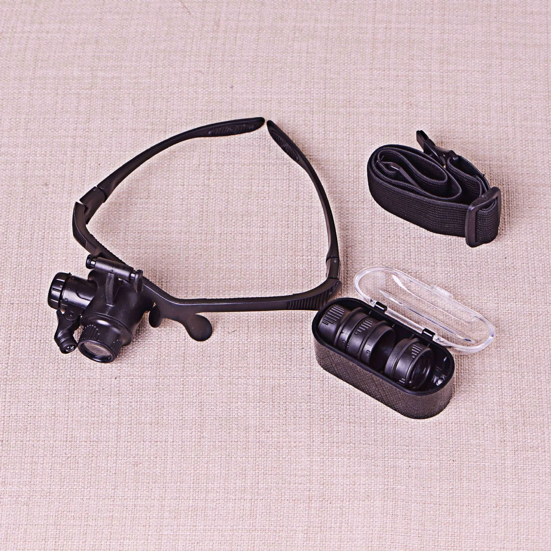

10X 15X 20X 25X Magnifying Glass with Light Eyeglass Magnifier Headband Loupe LED Jewellery Repair Tools Helping Hands