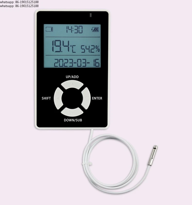 Portable temperature and humidity recorder, magnetic suction cold storage, greenhouse breeding dedicated tester