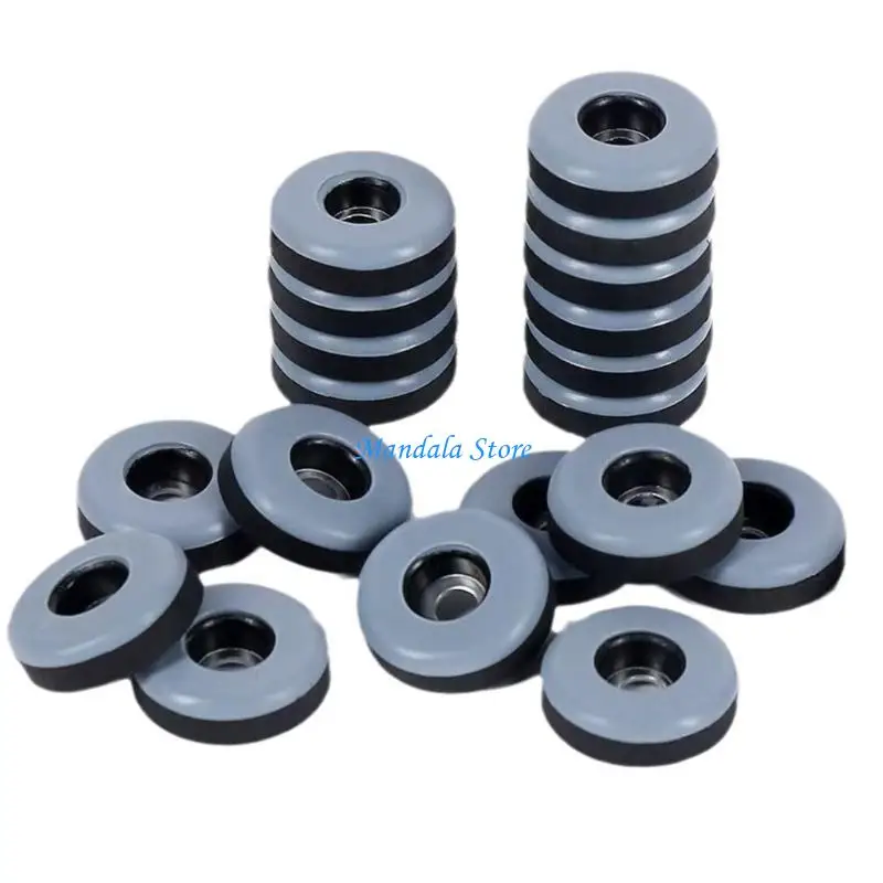 U2JC Pack Of 20 Reusable Furniture Sliders With Screws for Wood Floor Chair Leg Protectors Scratch Noise Reductions Glides
