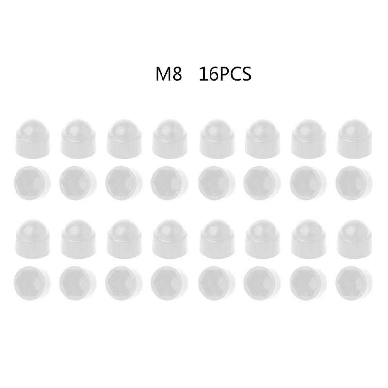 Y1UB 16 Pcs Screw for Protection Cap Hexagon Shaped Screws Bolts Protective Co