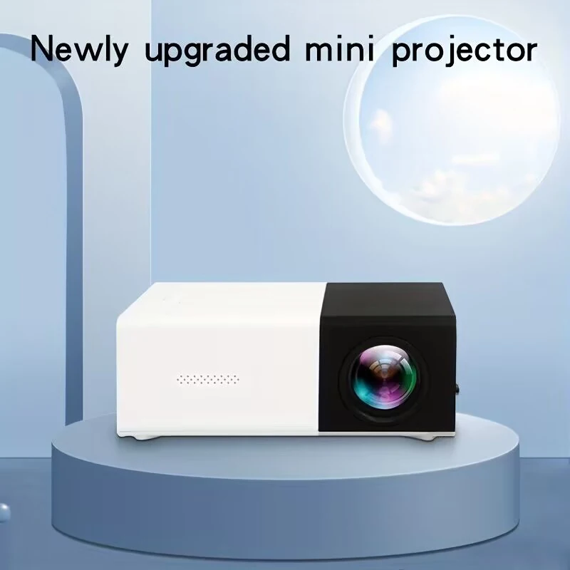 Supports HDMI, USB connection and uses high-definition projector YG300 home theater grade non occupying projector - view 5